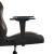 Scaun de gaming cu masaj, negru și taupe, material textil GartenMobel Dekor