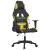 Scaun de gaming cu masaj, negru și verde deschis, textil GartenMobel Dekor