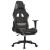 Scaun de gaming cu masaj/suport picioare, negru / taupe, textil GartenMobel Dekor