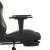 Scaun de gaming cu masaj/suport picioare, negru / taupe, textil GartenMobel Dekor
