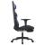 Scaun de gaming cu masaj/suport picioare, negru/albastru textil GartenMobel Dekor