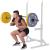 Bară halteră olimpică curl HMS 220 cm, 320 kg, pentru discuri 50 mm