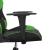 Scaun de gaming de masaj, negru și verde, piele ecologică GartenMobel Dekor