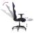 Scaun de gaming masaj/suport picioare negru/albastru piele eco GartenMobel Dekor