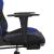 Scaun de gaming masaj/suport picioare negru/albastru piele eco GartenMobel Dekor