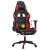 Scaun de gaming cu masaj/suport picioare, negru/roșu, piele eco GartenMobel Dekor