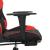 Scaun de gaming cu masaj/suport picioare, negru/roșu, piele eco GartenMobel Dekor