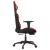 Scaun de gaming cu masaj/suport picioare, negru/roșu, piele eco GartenMobel Dekor
