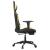 Scaun de gaming cu masaj/suport picioare negru/auriu piele eco GartenMobel Dekor