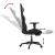 Scaun de gaming cu masaj/suport picioare, negru/gri, piele eco GartenMobel Dekor