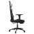 Scaun de gaming masaj/suport picioare alb/negru piele eco GartenMobel Dekor