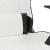 Scaun de gaming masaj/suport picioare alb/negru piele eco GartenMobel Dekor