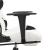 Scaun de gaming masaj/suport picioare alb/negru piele eco GartenMobel Dekor