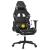 Scaun de gaming masaj/suport picioare negru/Camuflaj piele eco GartenMobel Dekor