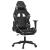 Scaun de gaming masaj/suport picioare negru/Camuflaj piele eco GartenMobel Dekor