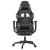 Scaun de gaming masaj/suport picioare negru/Camuflaj piele eco GartenMobel Dekor