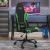 Scaun de gaming de masaj, negru și verde, piele ecologică GartenMobel Dekor