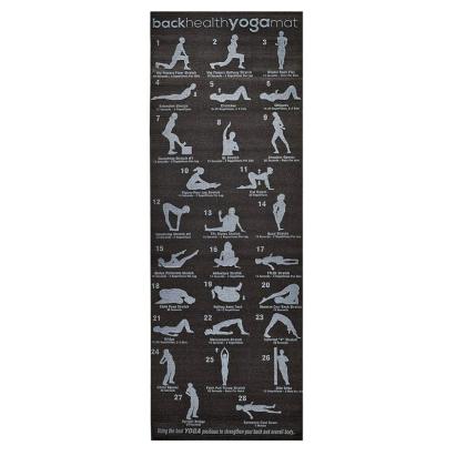 Saltea yoga antiderapanta Yogi Plan F27B, 173x61x0,6 cm, neagra