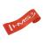 Bandă elastică fitness HMS GU04 roșie, rezistență 9-16 kg, 60 cm
