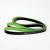 Banda elastica fitness HMS GU06 verde/negru, rezistenta 9-22,5 kg