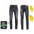 Pantaloni Moto Barbati Jeans W-TEC Leonard Negru