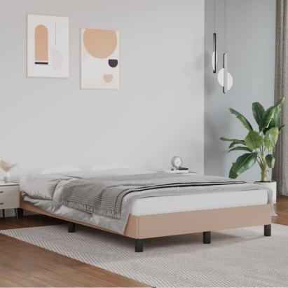 Cadru de pat, cappuccino, 120x200 cm, piele ecologică GartenMobel Dekor