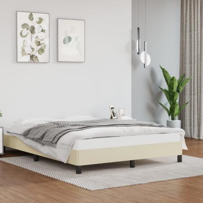 Cadru de pat, crem, 140x200 cm, piele ecologică GartenMobel Dekor