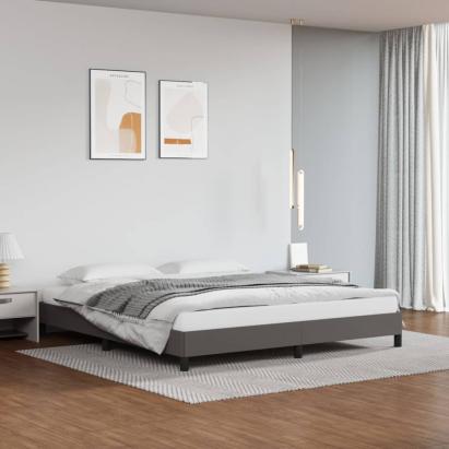 Cadru de pat, gri, 180x200 cm, piele ecologică GartenMobel Dekor