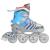 Role Reglabile 4in1 Nils Extreme NH18192 Gri/Albastru