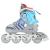 Role Reglabile 4in1 Nils Extreme NH18192 Gri/Albastru