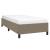 Cadru de pat fără saltea Taupe 90x190 cm Stofa GartenMobel Dekor