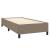 Cadru de pat fără saltea Taupe 90x200 cm țesătură GartenMobel Dekor
