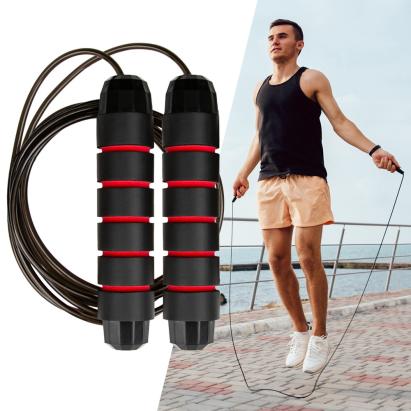 Coardă de sărit inSPORTline Jumpstrip cu rulmenți și greutăți detașabile