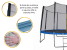 Trambulina Sportmann 366 cm cu plasa de siguranta si scarita, albastra