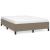 Cadru de pat fără saltea, gri taupe, 140x190 cm, textil GartenMobel Dekor