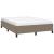 Cadru de pat fără saltea, gri taupe, 140x190 cm, textil GartenMobel Dekor