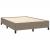 Cadru de pat fără saltea, gri taupe, 140x190 cm, textil GartenMobel Dekor