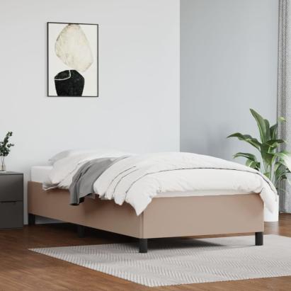 Cadru de pat, cappuccino, 90x200 cm, piele ecologică GartenMobel Dekor