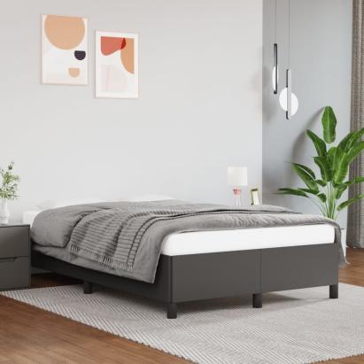Cadru de pat, gri, 120x200 cm, piele ecologică GartenMobel Dekor
