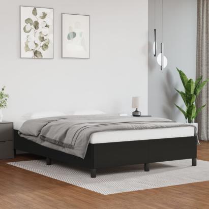 Cadru de pat, negru, 140x190 cm, piele ecologică GartenMobel Dekor