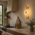 Aplica LED LUMA Decorativa Lumina Rece/Neutra/Calda Auriu