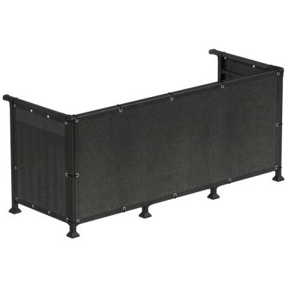 Paravan plasa umbrire pentru balcon, impermeabil, 95%, 700x90 cm, antracit