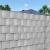Banda pentru intimitate gard din PVC gri, 50 m, cu cleme incluse