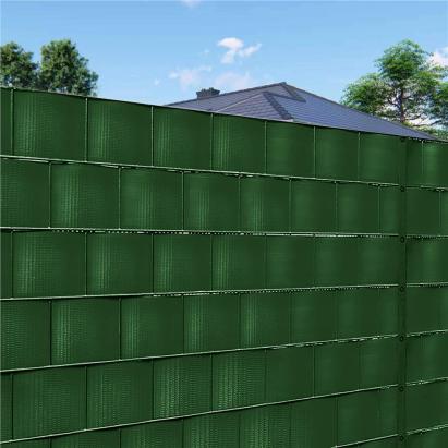 Panou de gard pentru intimitate din PVC, verde, 50 m x 19 cm, UV