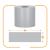 Panou de gard pentru intimitate din PVC gri, 50 m x 19 cm, cu cleme