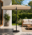Umbrela de gradina SONGMICS 300x200 cm, UPF 50+, inclinare 30°, maro taupe