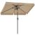 Umbrela de gradina SONGMICS 300x200 cm, UPF 50+, inclinare 30°, maro taupe