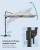 Umbrelă de grădină tip pendul SONGMICS 270x270 cm, UPF 50+, gri