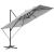 Umbrelă de grădină tip pendul SONGMICS 270x270 cm, UPF 50+, gri