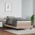 Saltea cu arcuri buzunar, fermitate medie, cappuccino, 90x200x20 cm, piele eco GartenMobel Dekor